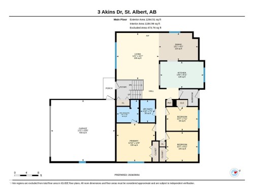 Floor plan - 3 Akins Drive, St. Albert, AB 