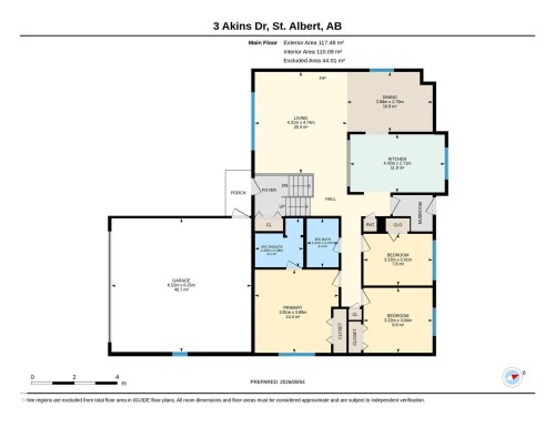 Floor plan - 3 Akins Drive, St. Albert, AB 