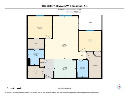 Floor plan - #116 16807 100 Av Nw, Edmonton, AB 