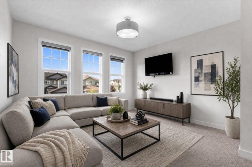 38 Ellice Bend, Fort Saskatchewan, AB - Indoor Photo Showing Living Room