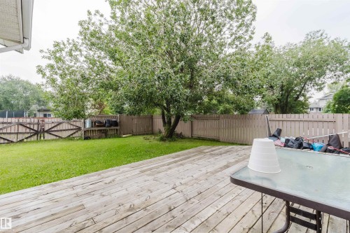 Wood-plank outdoor decking providing ample space for recreation - 2439 112 Street Nw, Edmonton, AB - Outdoor