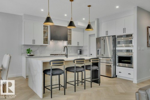 115 Miller Wynd, Leduc, AB - Indoor Photo Showing Kitchen With Upgraded Kitchen