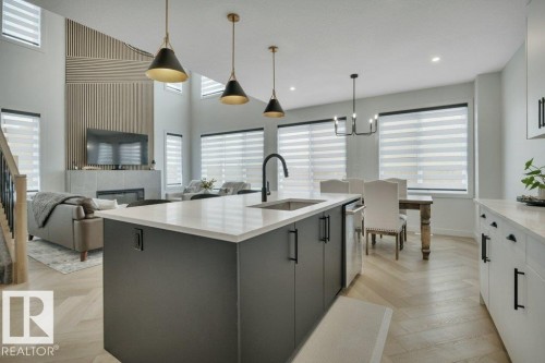 115 Miller Wynd, Leduc, AB - Indoor Photo Showing Kitchen With Upgraded Kitchen