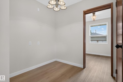Wood-finish flooring throughout - 2 Grandora Crescent, St. Albert, AB 
