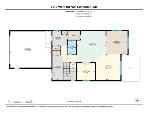 Floor plan - 2019 Ware Rd Nw, Edmonton, AB 