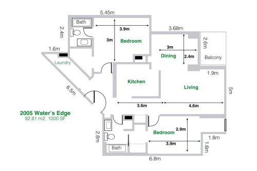 Floor plan - #2005 10149 Saskatchewan Dr Nw, Edmonton, AB 