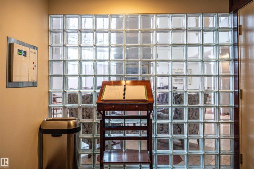 Glass block wall partition - #1202 10010 119 St Nw, Edmonton, AB 