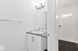 White paneled door with transom window - 