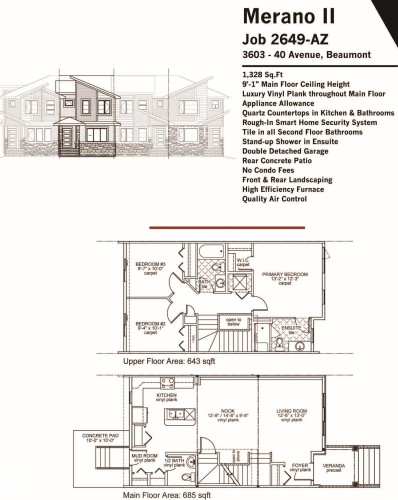 Floor plan - 3603 40 Avenue, Beaumont, AB - Other