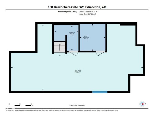 Partially finished basement - 160 Desrochers Gate Sw, Edmonton, AB 