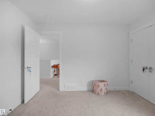 Carpeted interior space featuring white walls and white trim - 22650 99A Avenue Nw, Edmonton, AB - Indoor Photo Showing Other Room