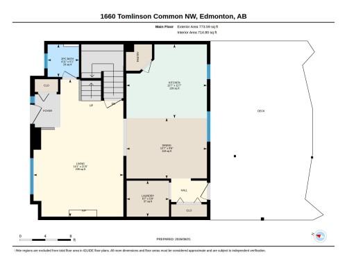 Floor plan - 1660 Tomlinson Common Nw, Edmonton, AB 