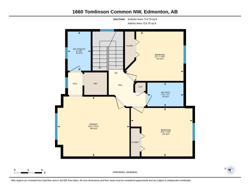 Floor plan - 1660 Tomlinson Common Nw, Edmonton, AB 