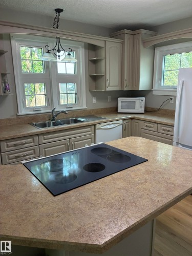 5240 55 Avenue, Viking, AB - Indoor Photo Showing Kitchen With Double Sink
