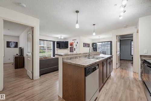 #121 17415 99 Av Nw, Edmonton, AB - Indoor Photo Showing Kitchen With Double Sink