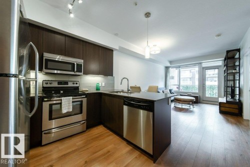 #207 9907 91 Av Nw, Edmonton, AB - Indoor Photo Showing Kitchen