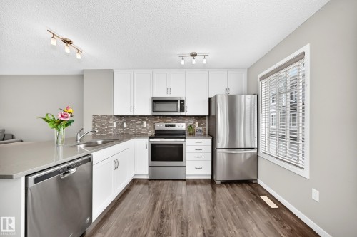 #155 2905 141 St Sw, Edmonton, AB - Indoor Photo Showing Kitchen With Stainless Steel Kitchen With Double Sink