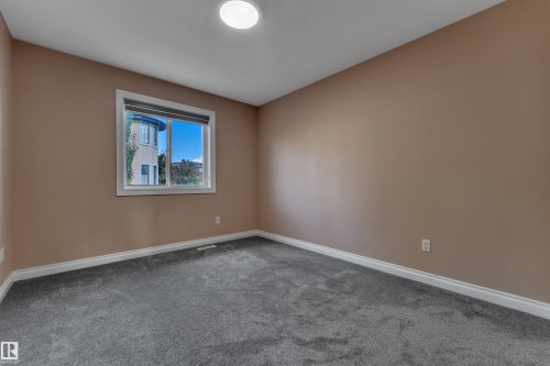 Neutral-toned walls complement plush grey carpeting - 3455 29 Street Nw, Edmonton, AB 