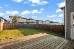 Expansive outdoor deck with wood-finish decking - 