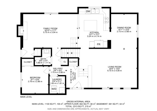 Floor plan - 5 Labelle Crescent, St. Albert, AB 