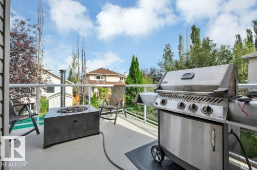 with gas BBQ hook-up - 739 Haliburton Crescent Nw, Edmonton, AB 