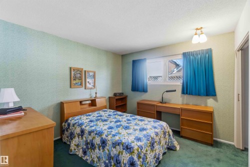 Textured wall covering with a window, wall-mounted light fixture, and carpet flooring - 9311 68 Street Nw, Edmonton, AB 