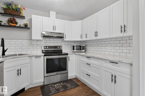 15174 22 Street Nw, Edmonton, AB - Indoor Photo Showing Kitchen With Double Sink With Upgraded Kitchen