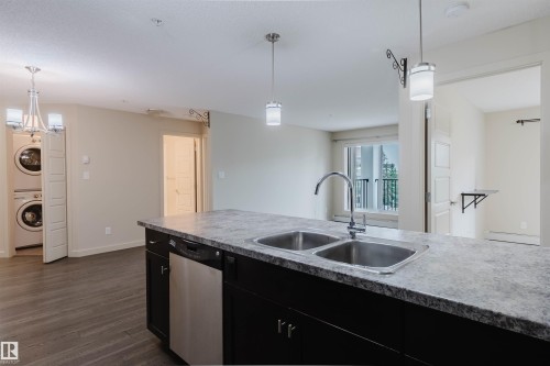 Kitchen - #304 6084 Stanton Dr Sw, Edmonton, AB - Indoor Photo Showing Kitchen With Double Sink