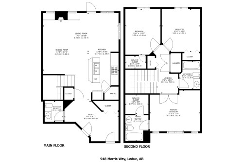 Floor plan - 948 Morris Way, Leduc, AB 