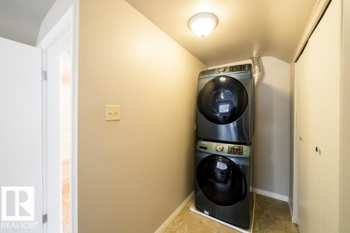 Stacked laundry appliances - 12228 134 Street Nw, Edmonton, AB 