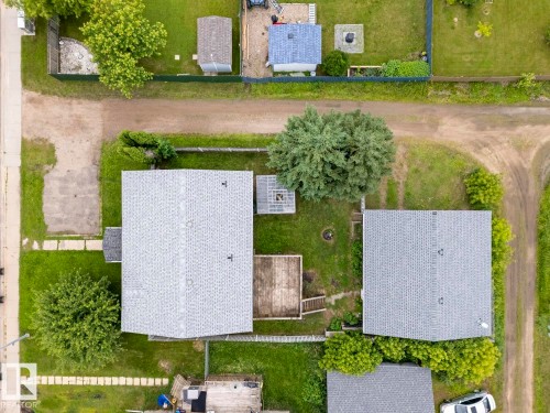 Aerial view highlighting two distinct residential structures - 4412 51 Avenue, Cold Lake, AB - Outdoor