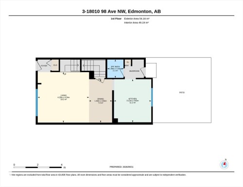 Floor plan - #3 18010 98 Av Nw, Edmonton, AB 