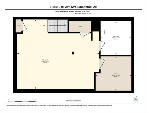 Floor plan - #3 18010 98 Av Nw, Edmonton, AB 