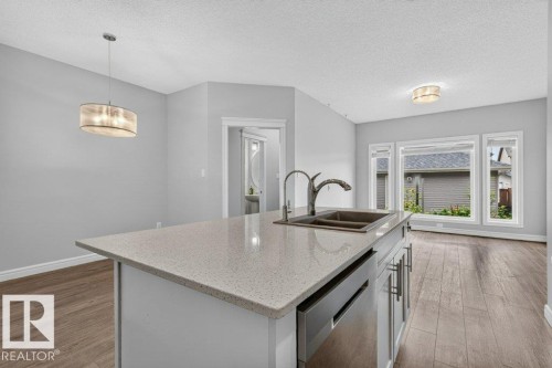 1064 Cy Becker Road Nw, Edmonton, AB - Indoor Photo Showing Kitchen With Double Sink