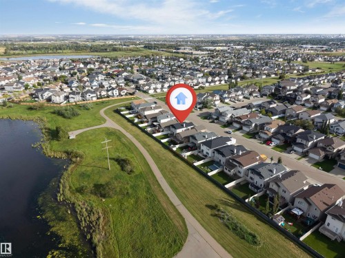 Suburban residential area with detached homes and varied rooflines - 4510 164A Ave Nw, Edmonton, AB 