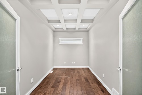 Coffered ceiling with recessed lighting - 3329 West Court Nw, Edmonton, AB 