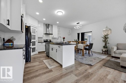 13703 166 Avenue Nw, Edmonton, AB - Indoor Photo Showing Kitchen With Upgraded Kitchen