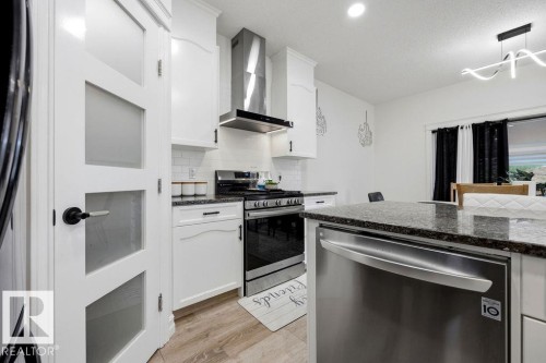 13703 166 Avenue Nw, Edmonton, AB - Indoor Photo Showing Kitchen With Upgraded Kitchen