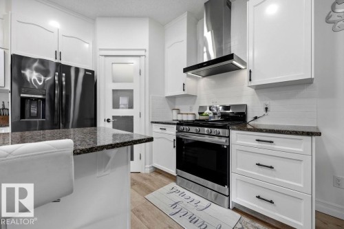 13703 166 Avenue Nw, Edmonton, AB - Indoor Photo Showing Kitchen With Upgraded Kitchen