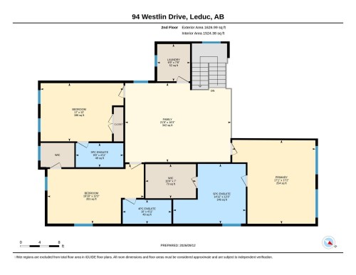Floor plan - 94 Westlin Drive, Leduc, AB 