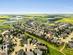 Residential development with established homes and green spaces - 