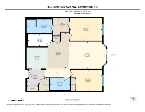 Floor plan - #412 4304 139 Av Nw, Edmonton, AB - Other