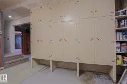 Built-in cabinetry with multiple storage compartments - 