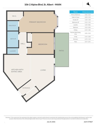 Floor plan - #106 2 Alpine Bv, St. Albert, AB - Other