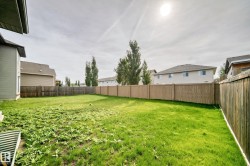 Expansive backyard with a combination of wood fences and ample green space - 