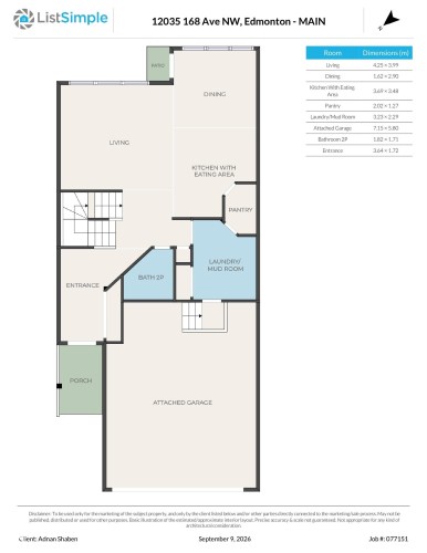 Floor plan - 12035 168 Avenue Nw, Edmonton, AB 