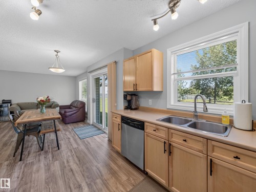 #44 12050 17 Av Sw, Edmonton, AB - Indoor Photo Showing Kitchen With Double Sink