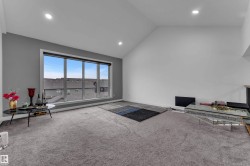 Vaulted ceiling with recessed lighting - 