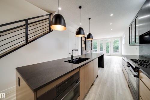9919 87 Street Nw, Edmonton, AB - Indoor Photo Showing Kitchen With Upgraded Kitchen