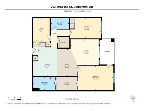 Floor plan - #203 8912 156 St Nw, Edmonton, AB 